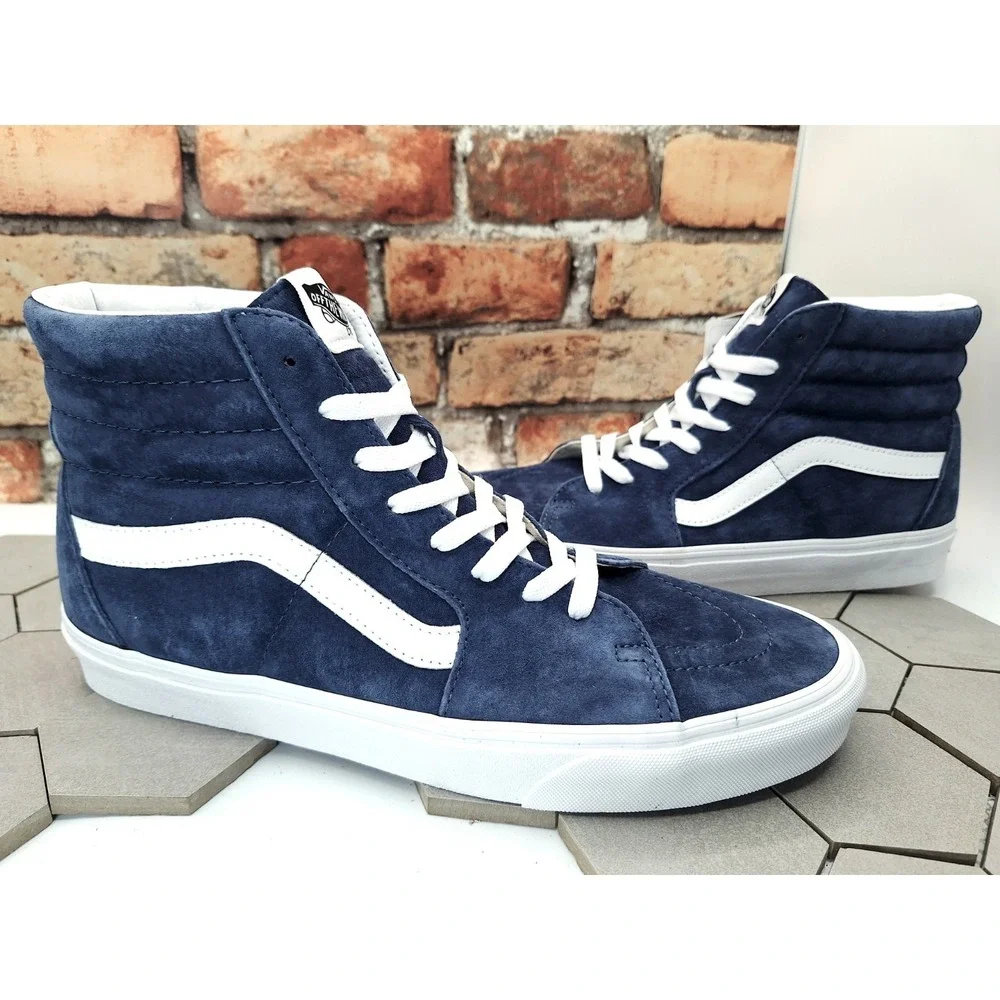 Vans Sk8-Hi Pig Suede Vintage Indigo Size US 11.5 Men New VN0007NSAHU Sneakers - Picture 2 of 11
